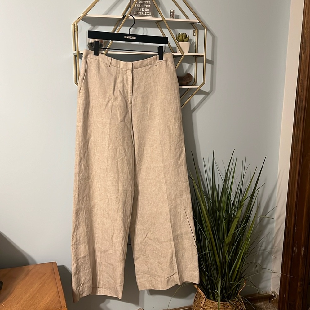 Natural Linen Dress Pants